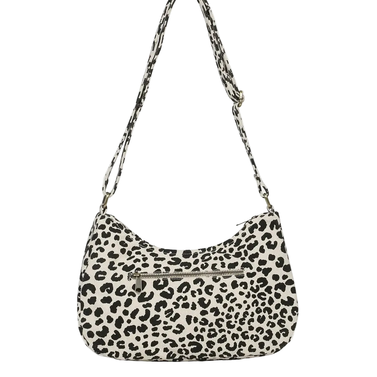 Noor leopard print shoulder bag, side view