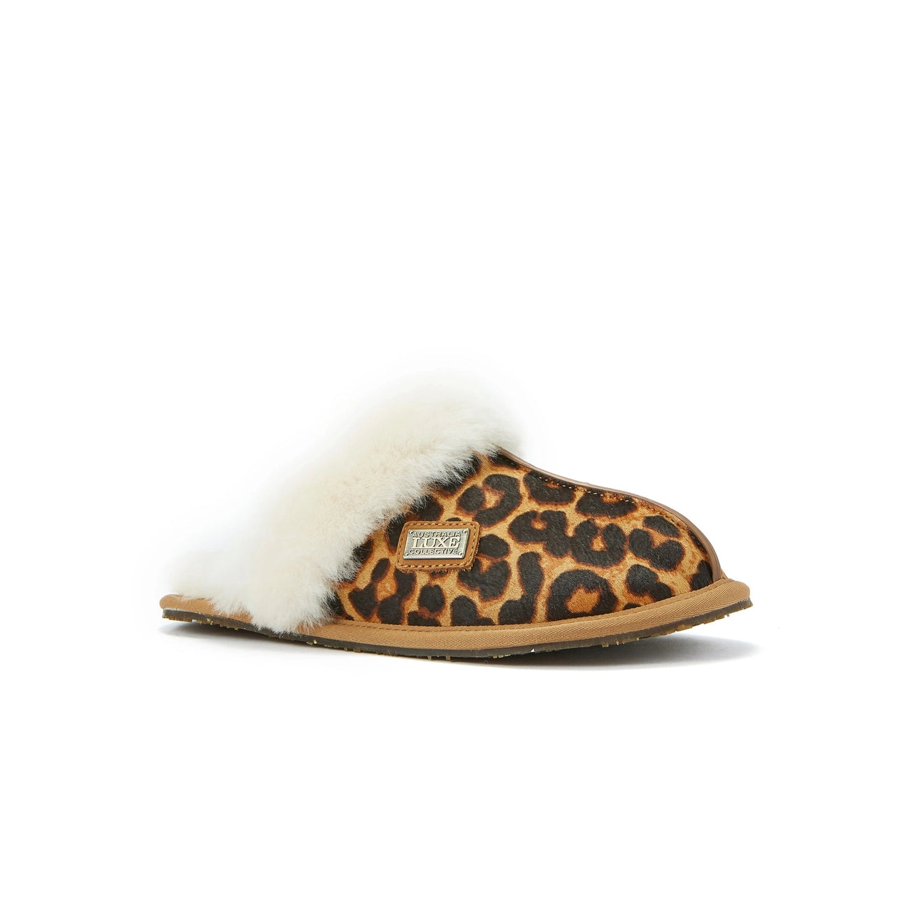 VEOBELLA Astrid, Leopard print closed mule, front view