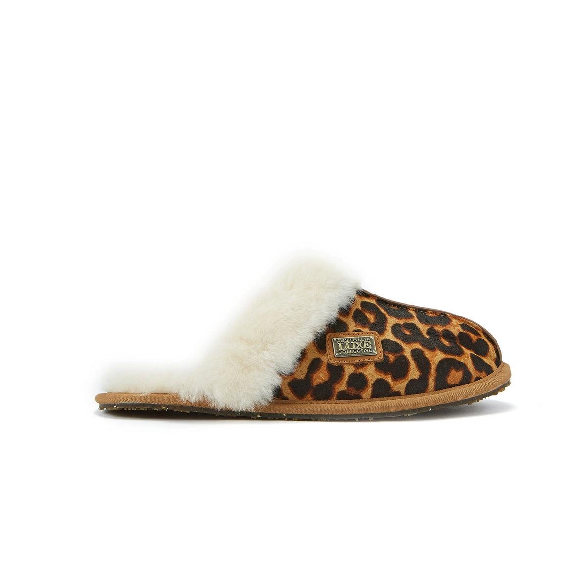 VEOBELLA Astrid, Leopard print closed mule, side view