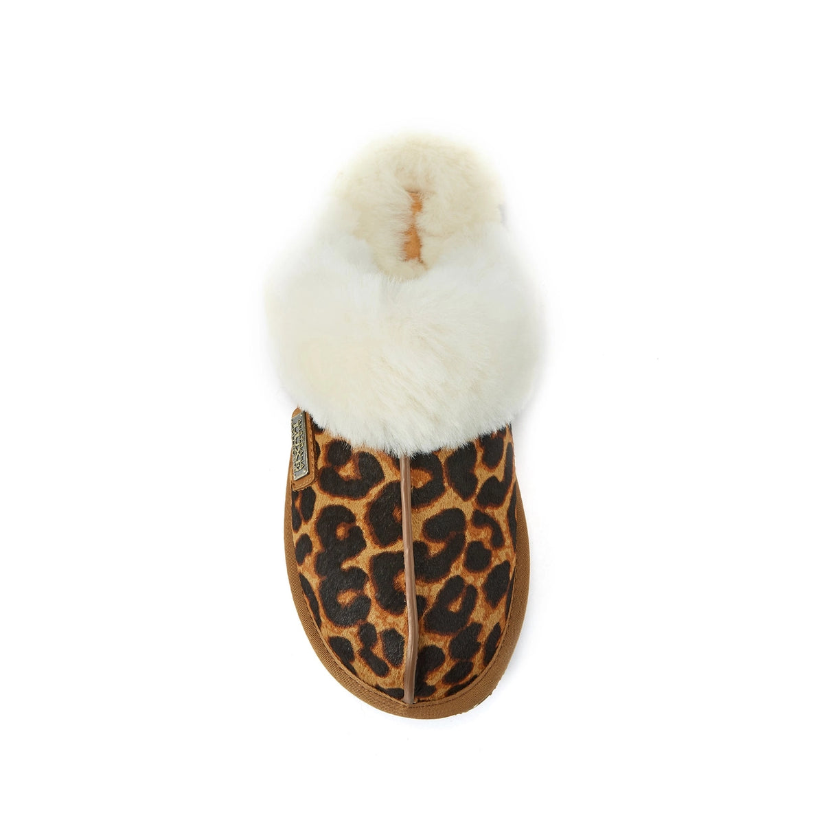 VEOBELLA Astrid, Leopard print closed mule, top view
