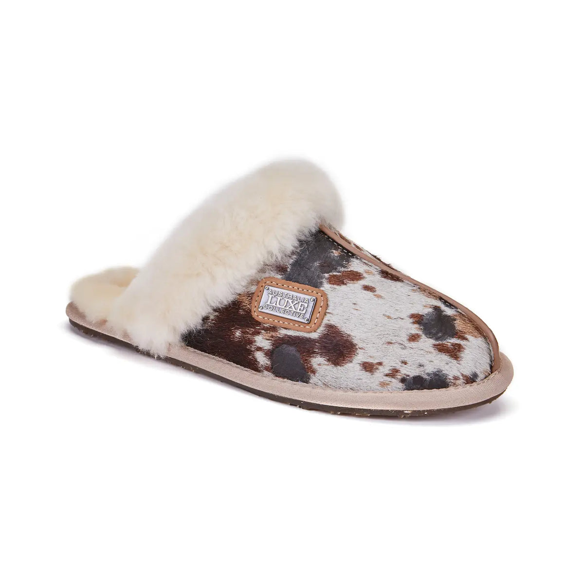 VEOBELLA Elsa, Splat print closed mule, heel view