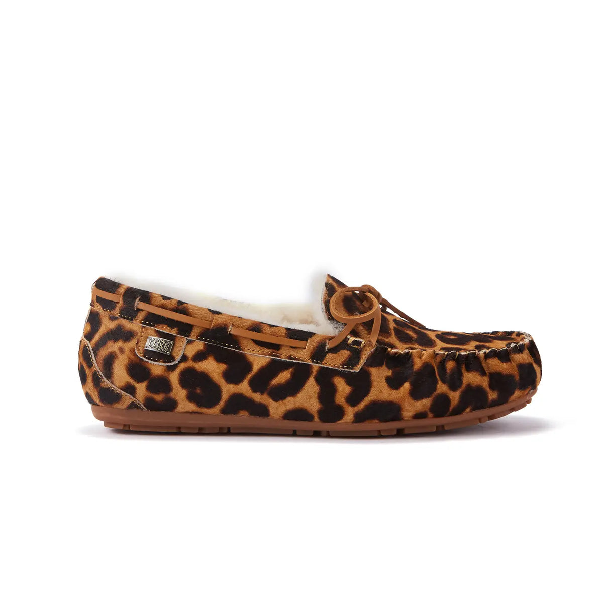 VEOBELLA Hilde, Leopard print moccasin, side view