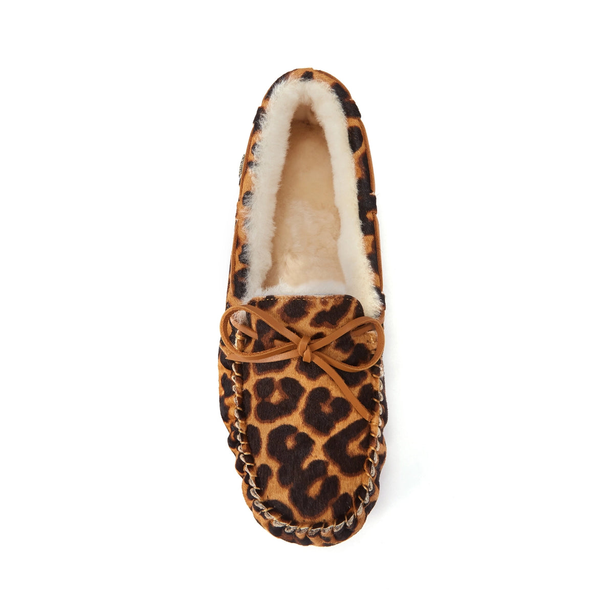 VEOBELLA Hilde, Leopard print moccasin, top view