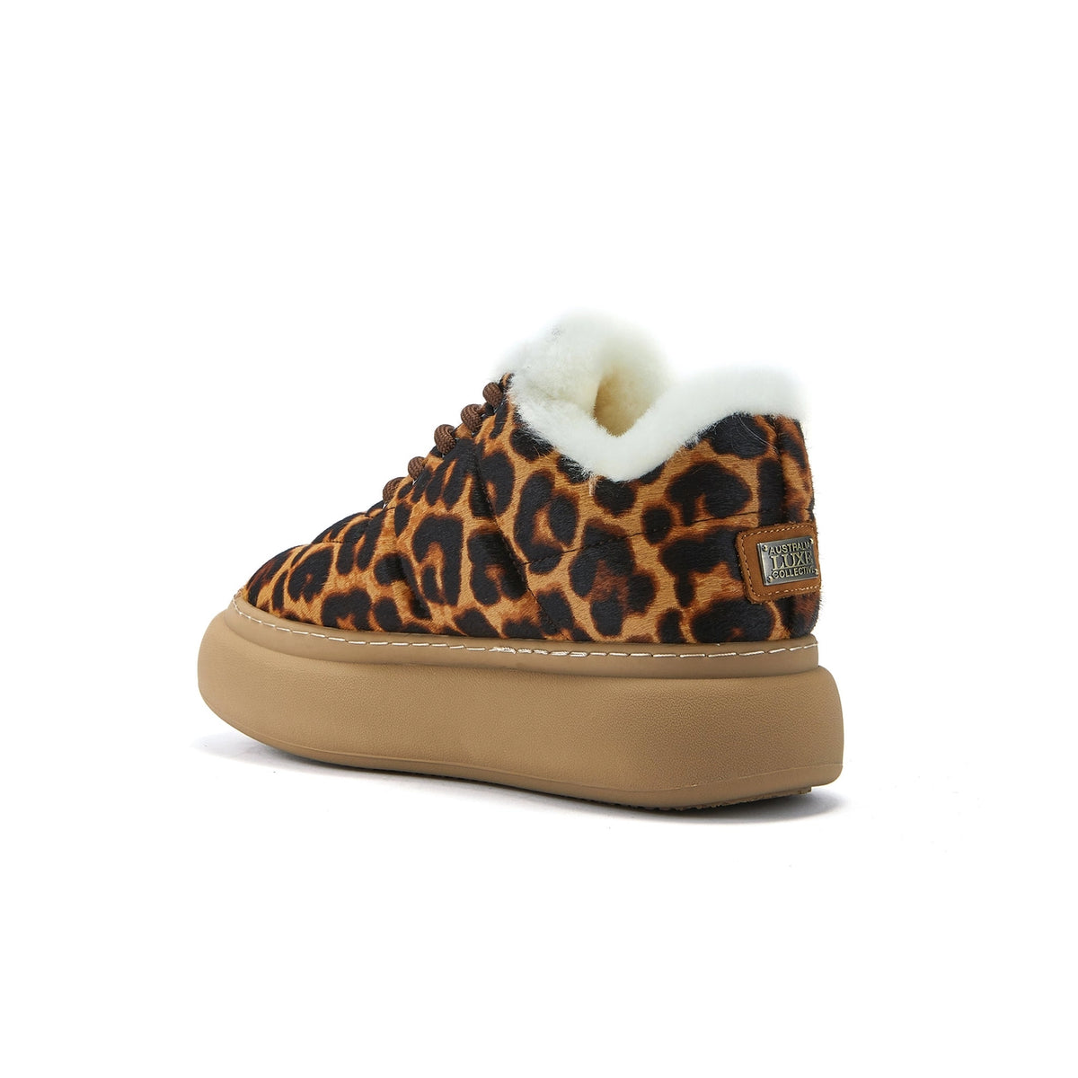 VEOBELLA Indi, Leopard print sneaker, heel view