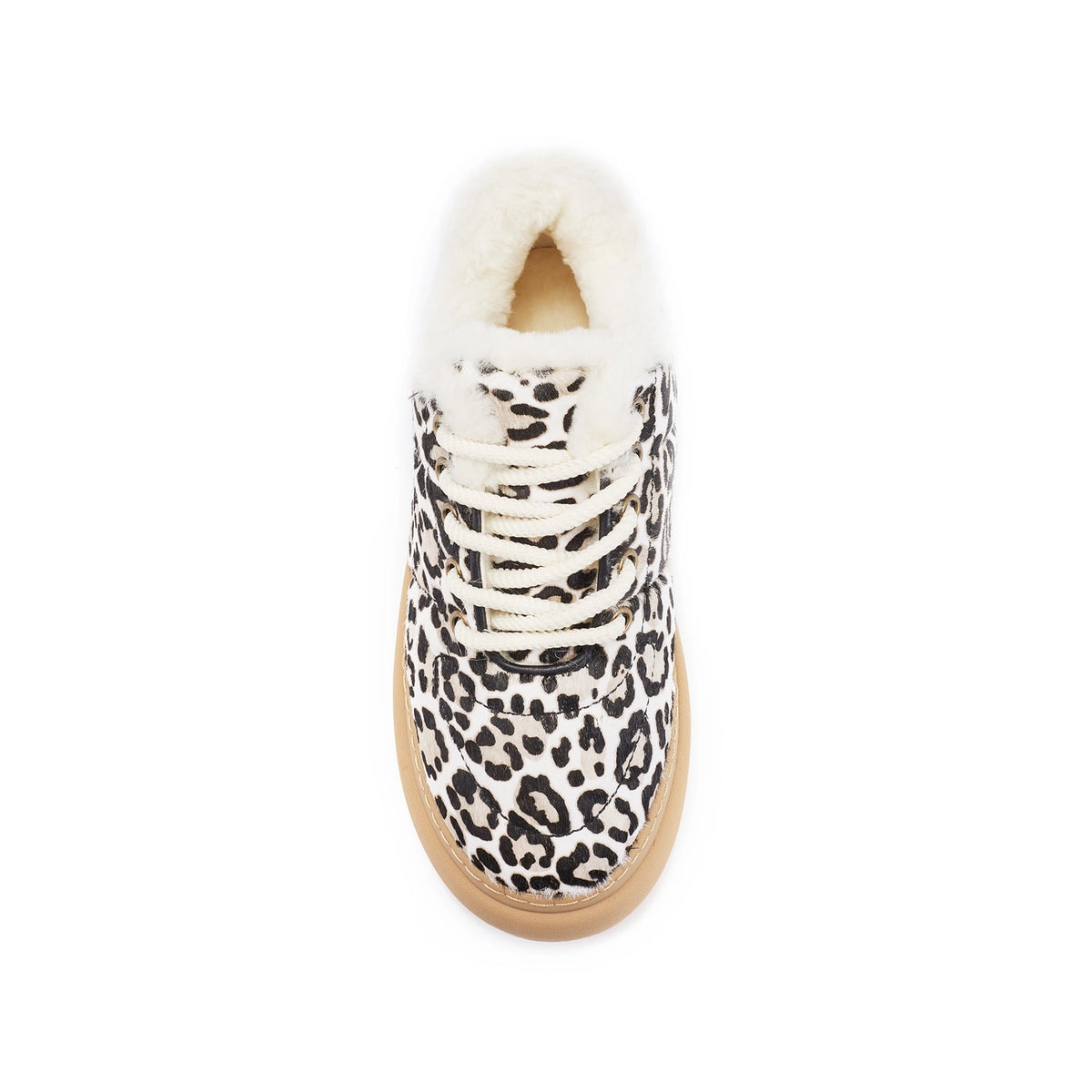 VEOBELLA Kirra, Snow Leopard print sneaker, top view