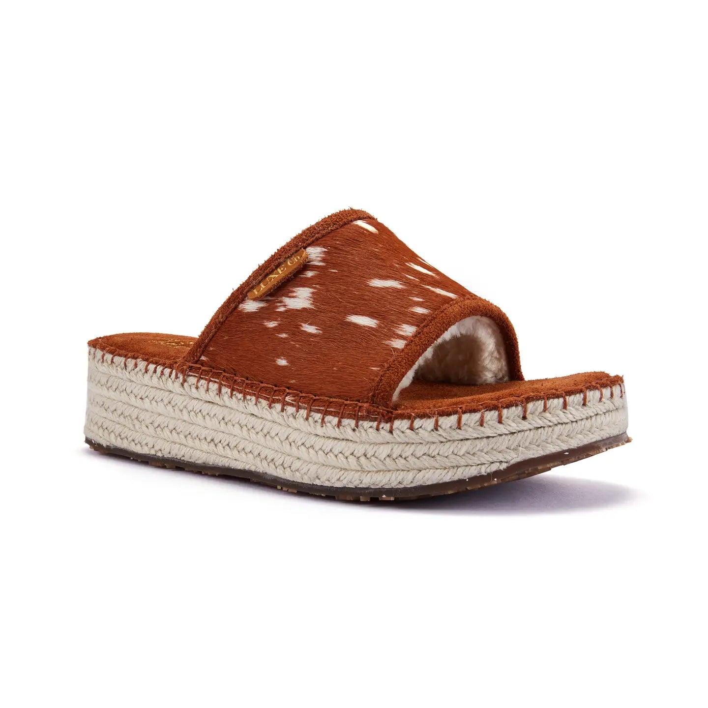 VEOBELLA Leif, Bambi print espadrille slide sandal, front view