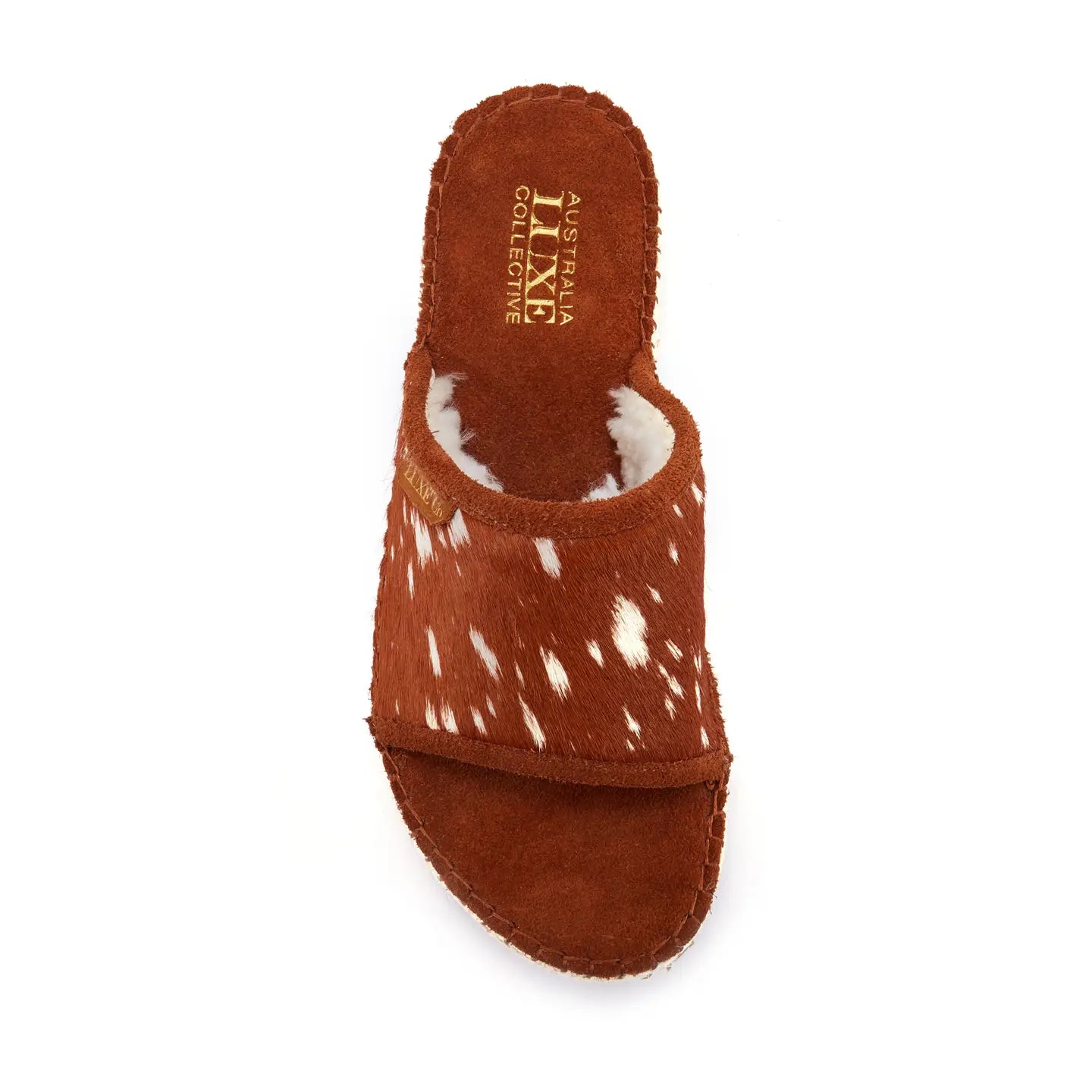 VEOBELLA Leif, Bambi print espadrille slide sandal, top view