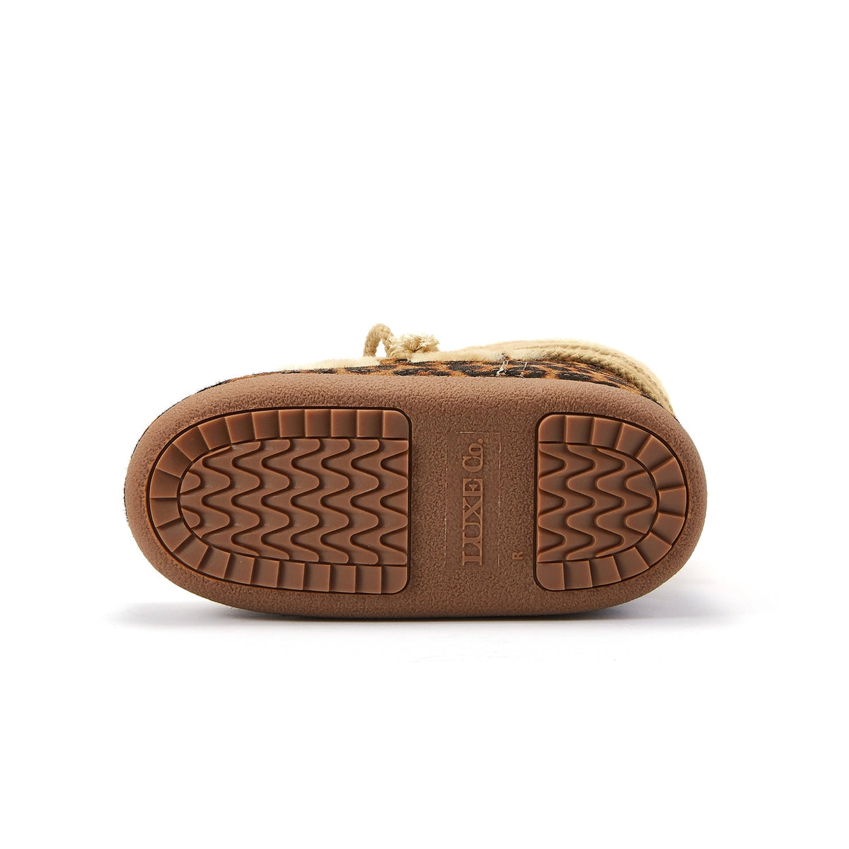 VEOBELLA Marlow, Leopard print lace-up boot, sole view
