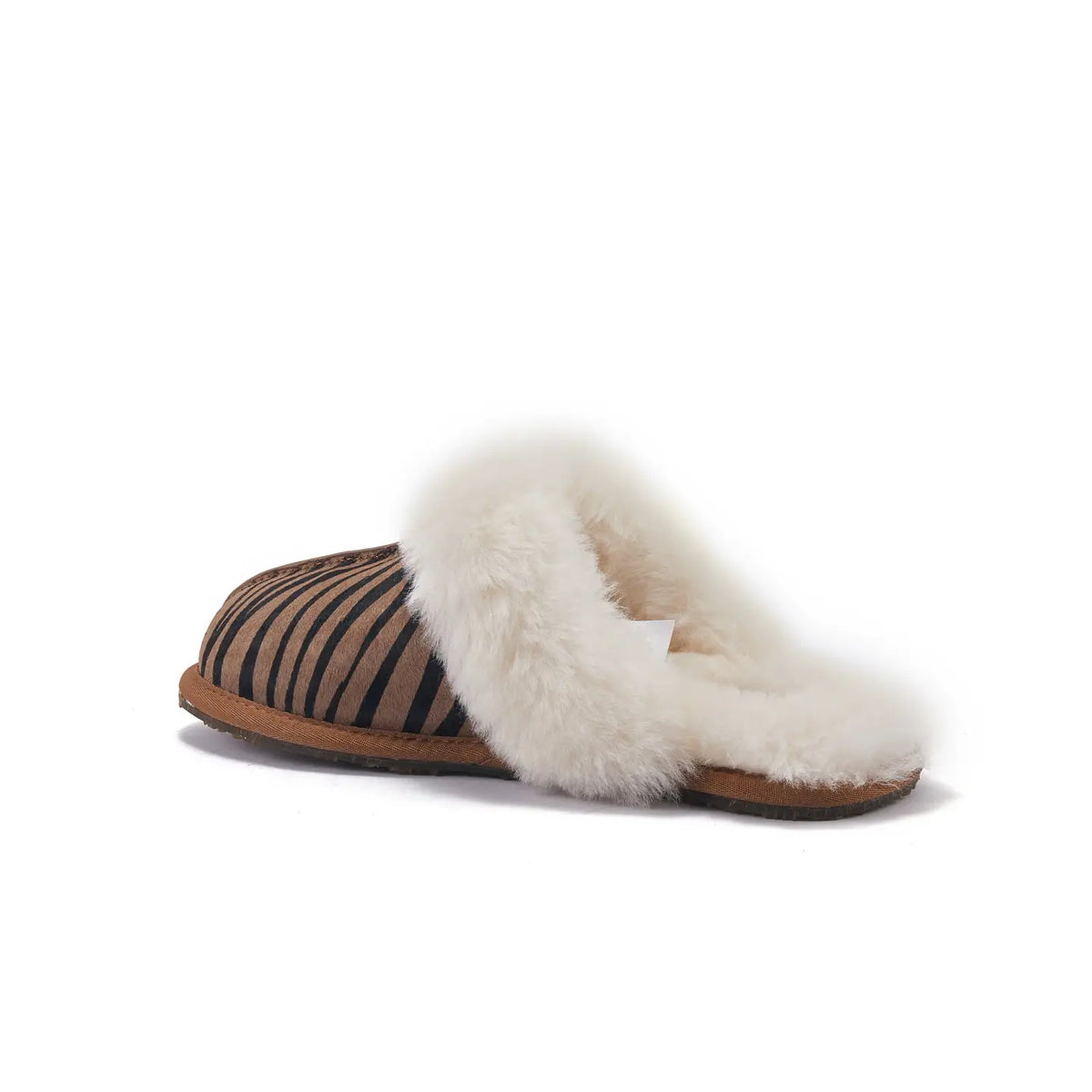 VEOBELLA Piper, Zebra print closed mule, side view