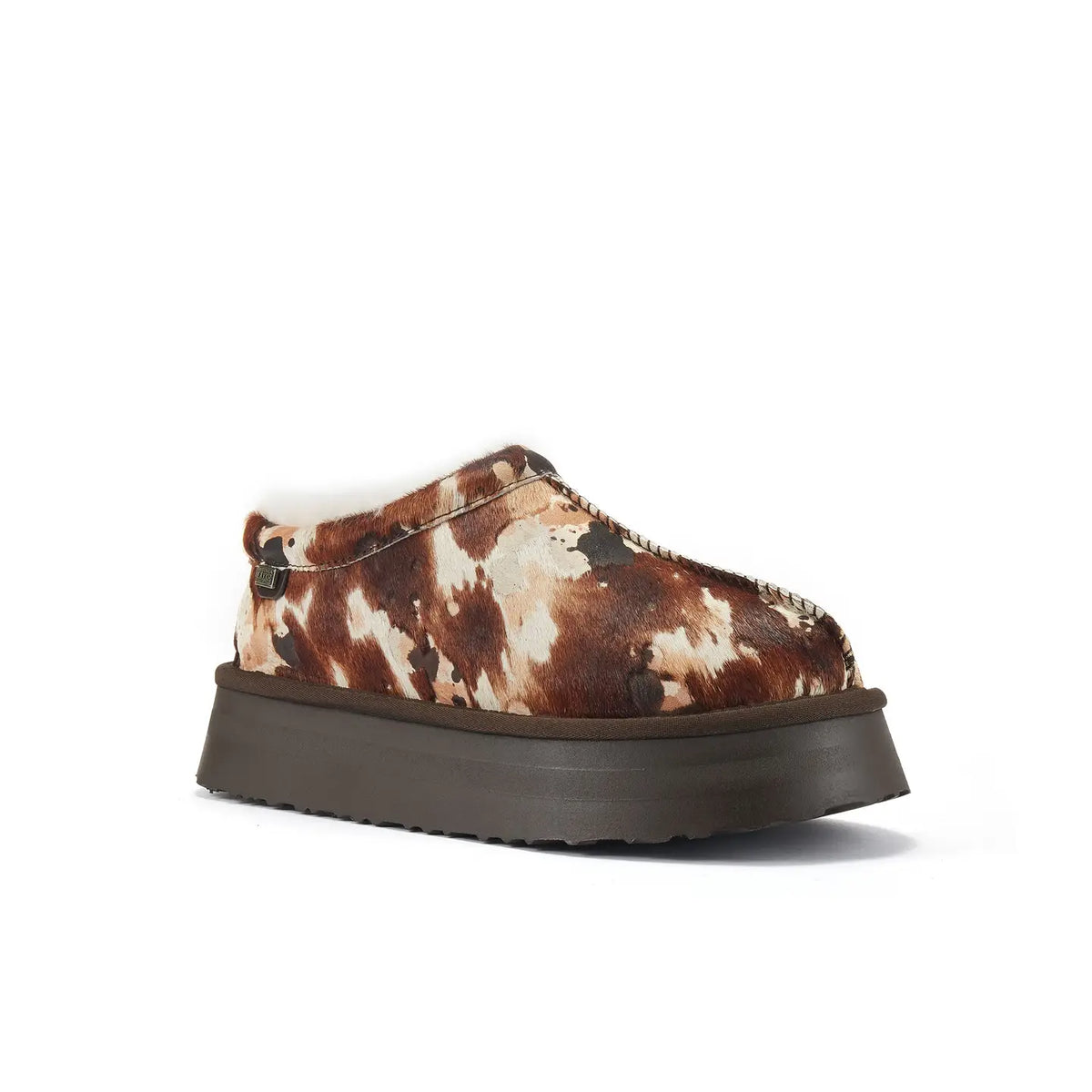 VEOBELLA Remi, Splat print platform moccasin clog, front view