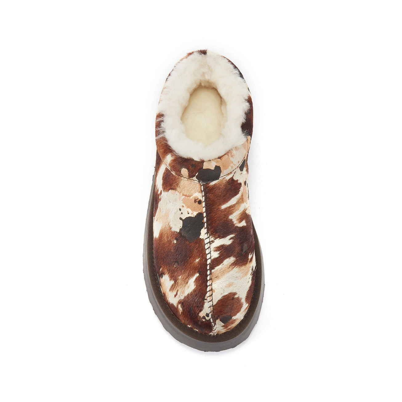 VEOBELLA Remi, Splat print platform moccasin clog, top view
