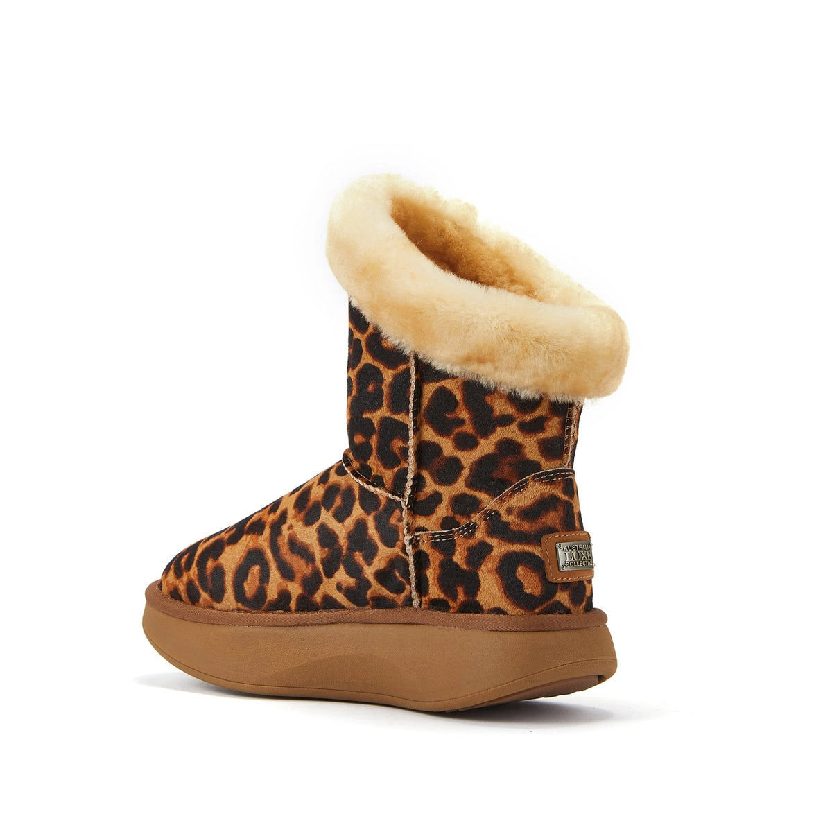 VEOBELLA Runa, Leopard print ankle boot, angle view