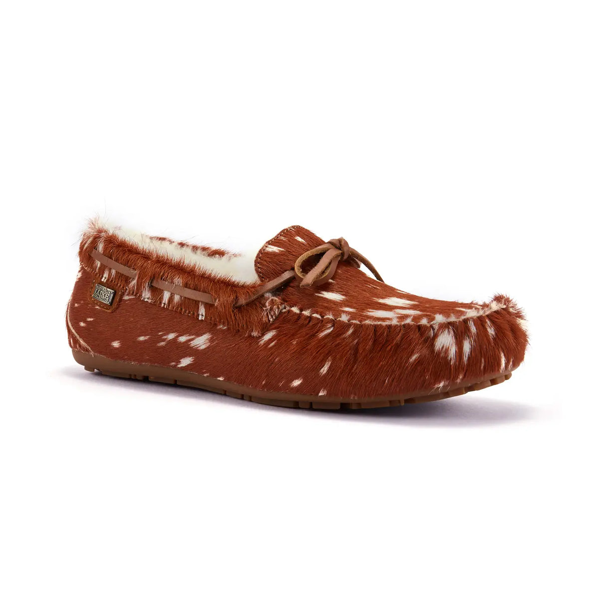 VEOBELLA Yrsa, Bambi print moccasin, front view