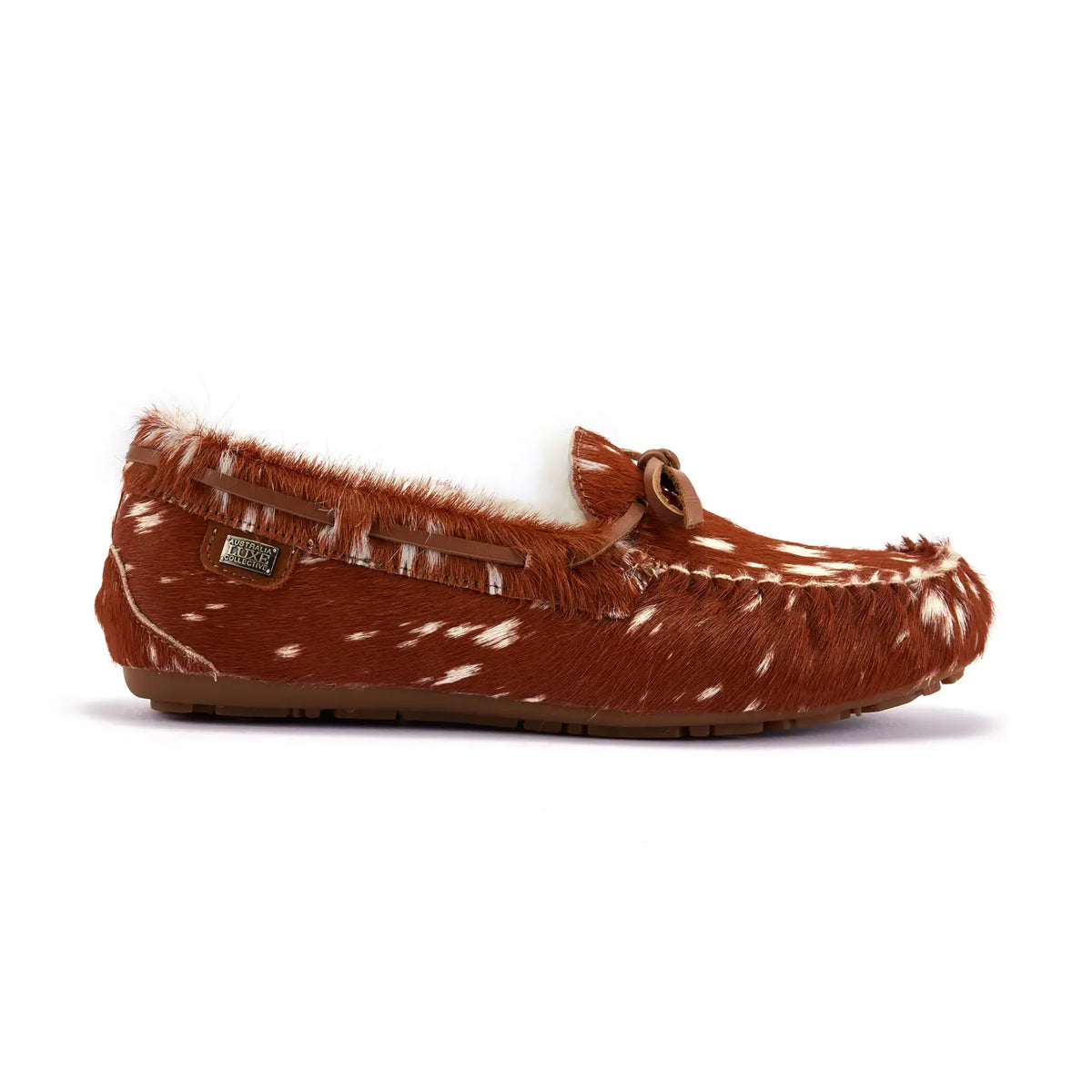 VEOBELLA Yrsa, Bambi print moccasin, side view